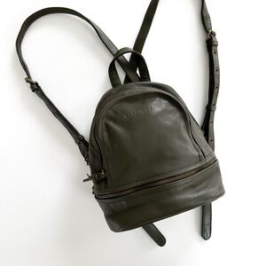 Wanderers Travel Co Pozzuoli olive leather backpack
